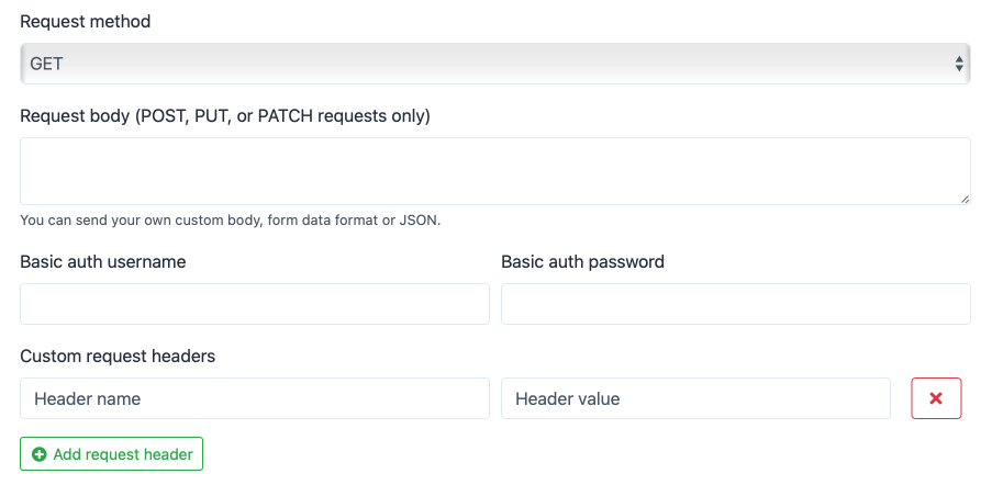 feature-Custom HTTP requests